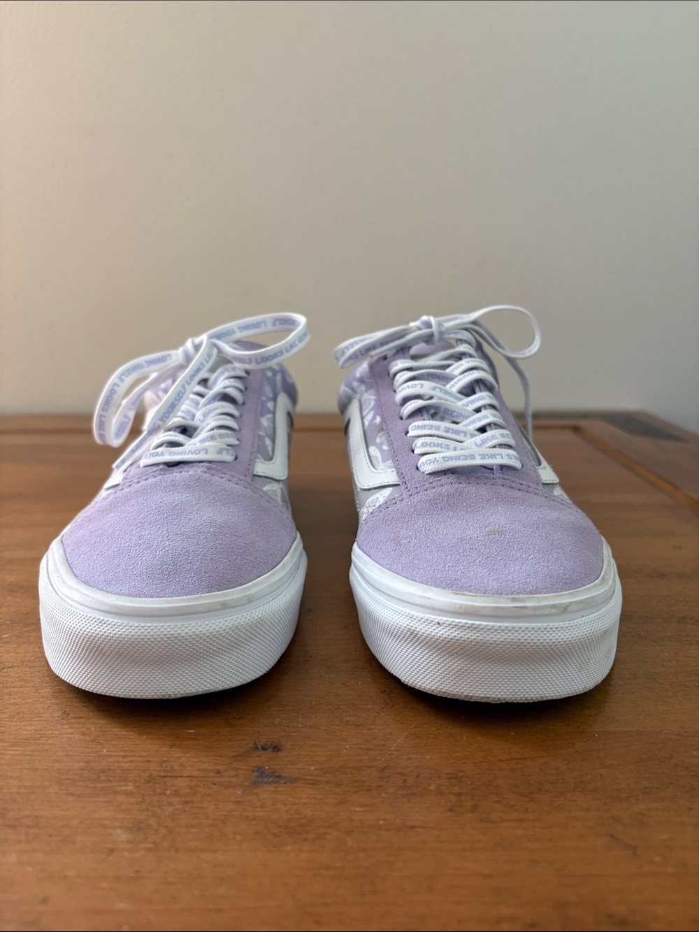 Vans Lavender Butterfly Old Skool Sneakers Size 10 - Picture 3 of 11